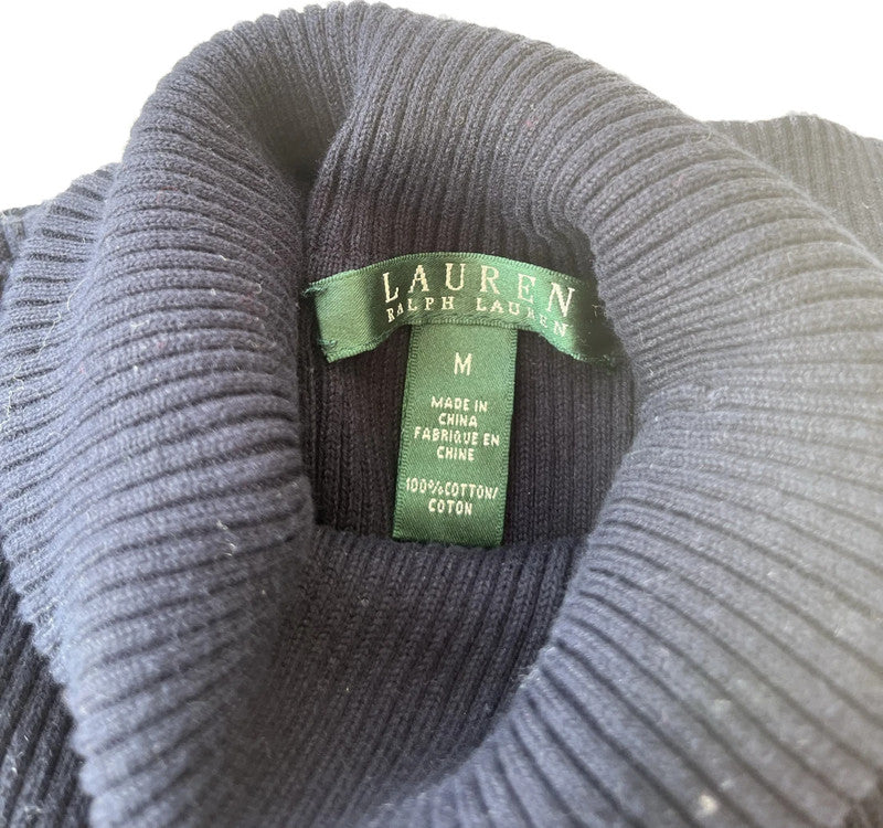 Lauren Ralph Lauren Women's long-sleeve shirt - size M - Velvet Indigo