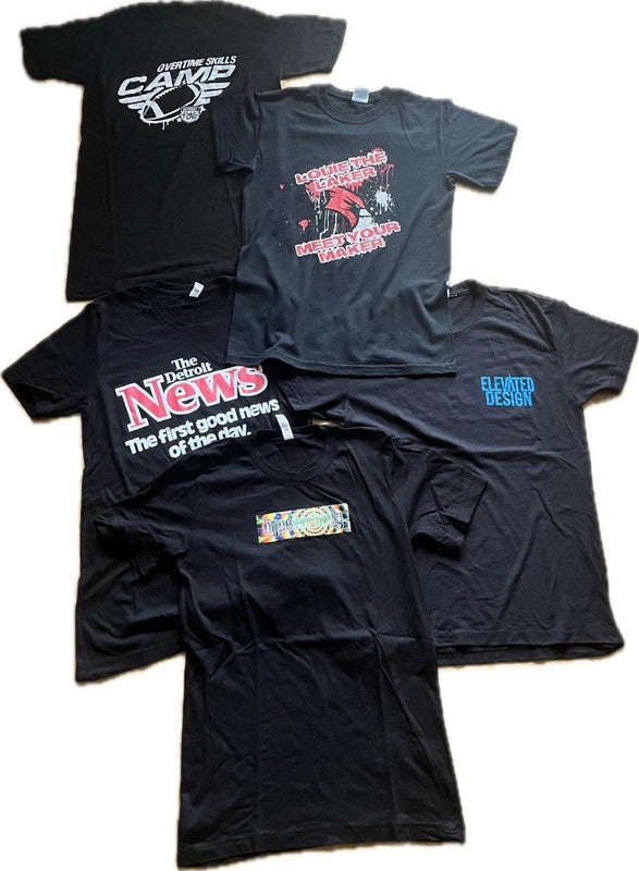 Men's 5 Graphic T-shirt's Bundle - size S