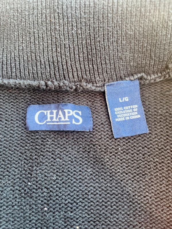 Chaps by Ralph Lauren Men’s Sweater – Size L – Midnight Black – Excellent Condition