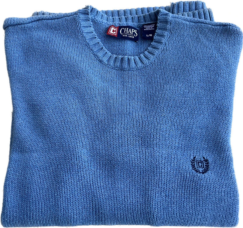Chaps by Ralph Lauren Sweater - Men's L - French Blue
