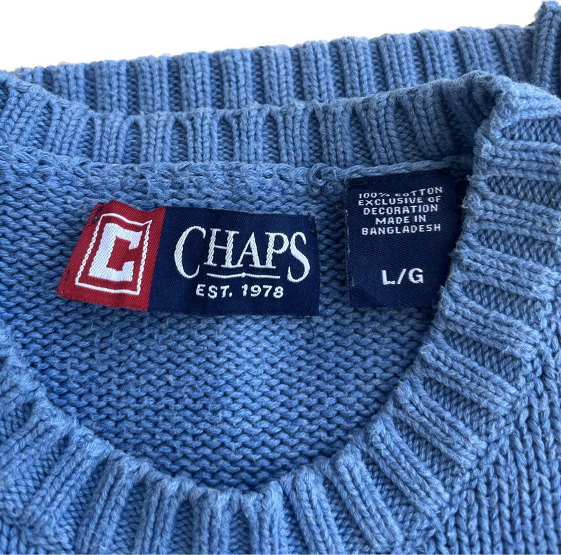 Chaps by Ralph Lauren Sweater - Men's L - French Blue